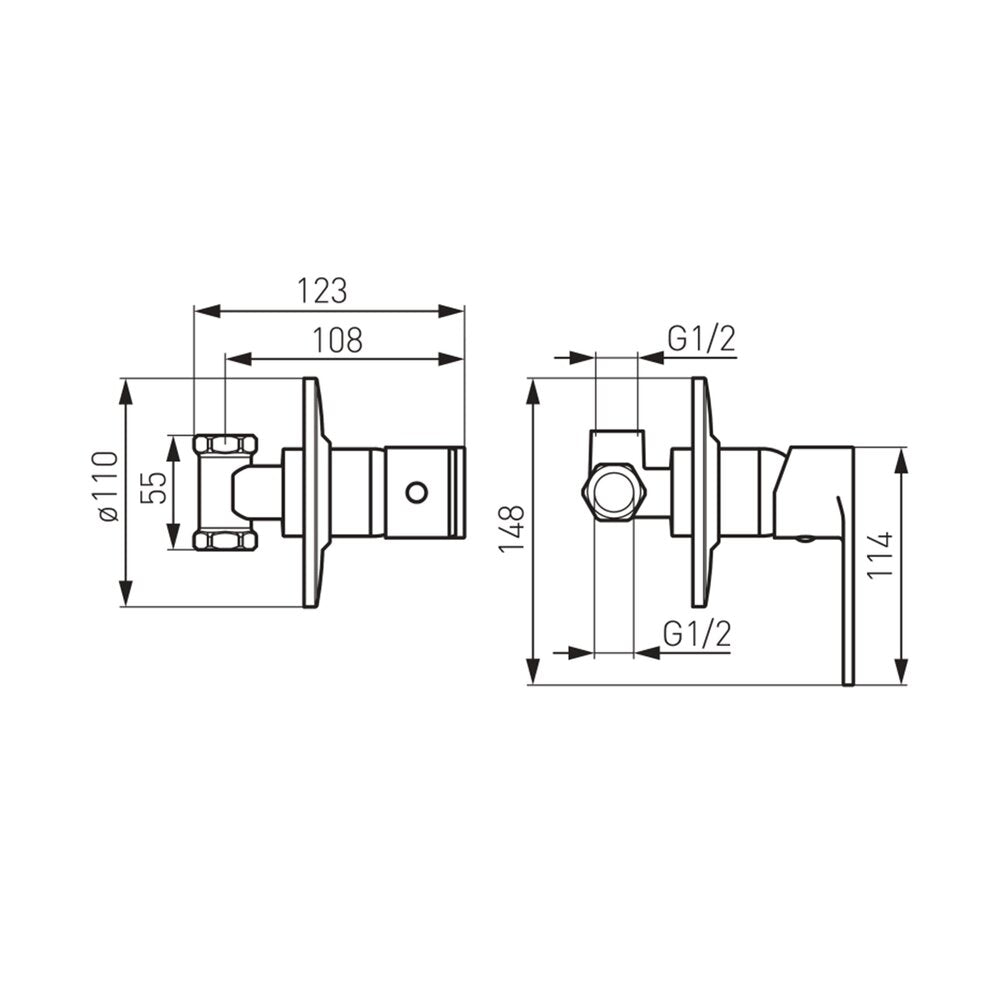 Ferro Algeo Faucet and Ferro Presso Chrome Shower Set