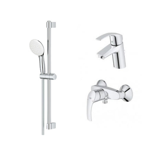 Grohe Eurosmart New M Basin and Shower Set