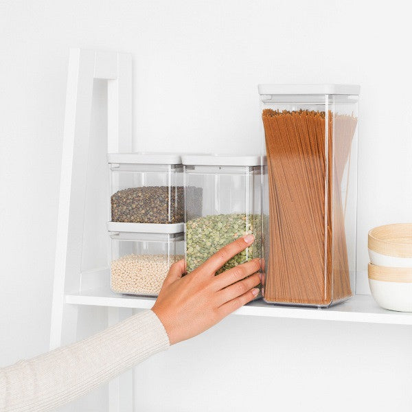 Комплект буркани Brabantia Tasty+ 4 броя (2x0,7L и 2x1,6L), Светло сив 1001159