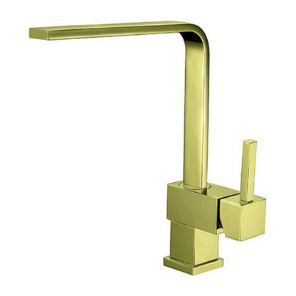 Alveus Formic 20 Black Kitchen Sink 52x51 cm and Laguna Monarch Gold Faucet Set