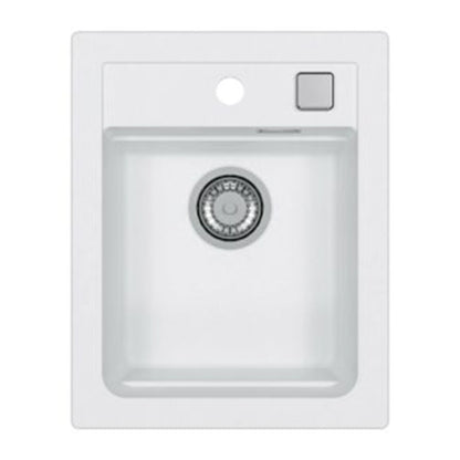 Комплект кухненска мивка композит Alveus Atrox 10 бял 40x50 см и батерия Kati