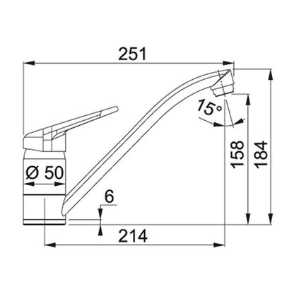 Композитна мивка за кухня Franke Basis 1 с едно корито и отцеждачка 62x50 cm, обратима, матово покритие Stone Grey с батерия
