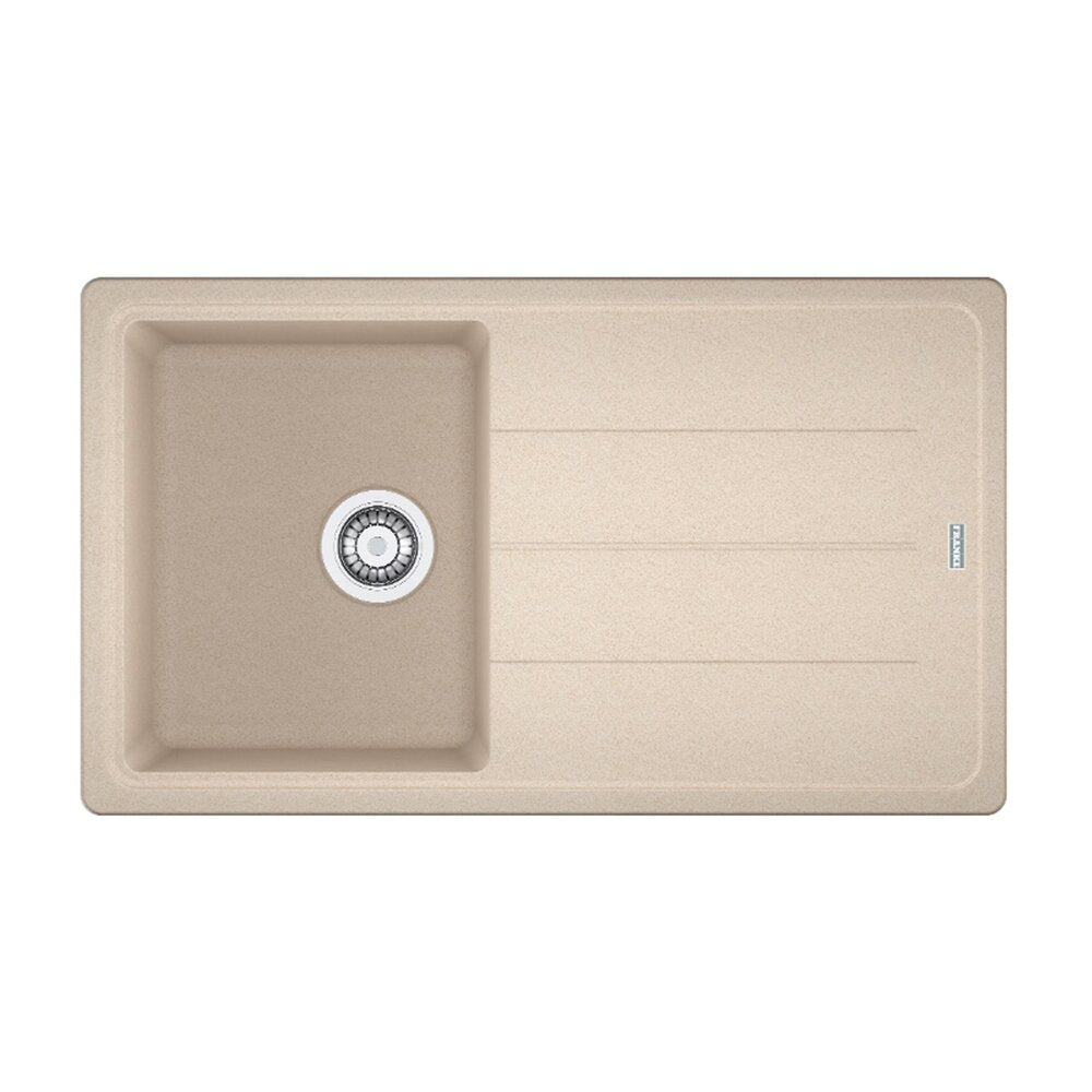 Комплект мивка за кухня композит Franke Basis Avena 1 с чучур 86x50 cm матово бежово с батерия Pola