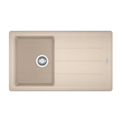 Комплект мивка за кухня композит Franke Basis Avena 1 с чучур 86x50 cm матово бежово с батерия Pola