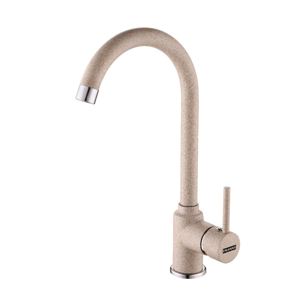 Комплект мивка за кухня композит Franke Basis Avena 1 с чучур 86x50 cm матово бежово с батерия Pola
