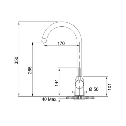 Комплект мивка за кухня композит Franke Basis Avena 1 с чучур 86x50 cm матово бежово с батерия Pola