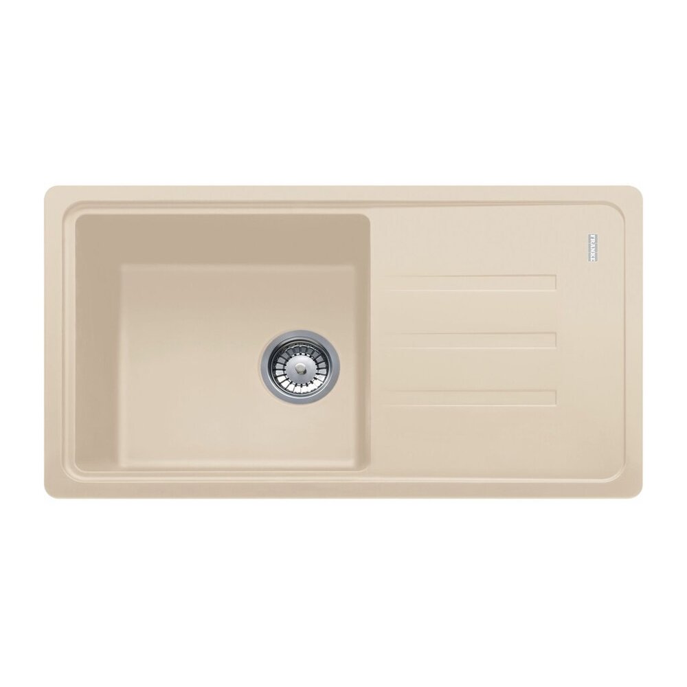 Комплект мивка за кухня композит Franke Malta Avena 1 с мивка и отцеждач 78x50 cm матово бежово покритие с батерия