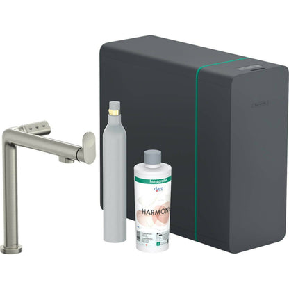 Brushed chrome set Hansgrohe Aquittura Select M91 SodaSystem 240 with 1 jet 76810670