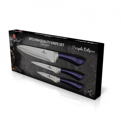 Комплект ножове (3 части) Purple Eclipse Collection BerlingerHaus BH 2669