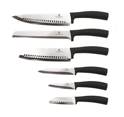 Комплект ножове (6 части) Black Silver Collection BerlingerHaus BH 2478