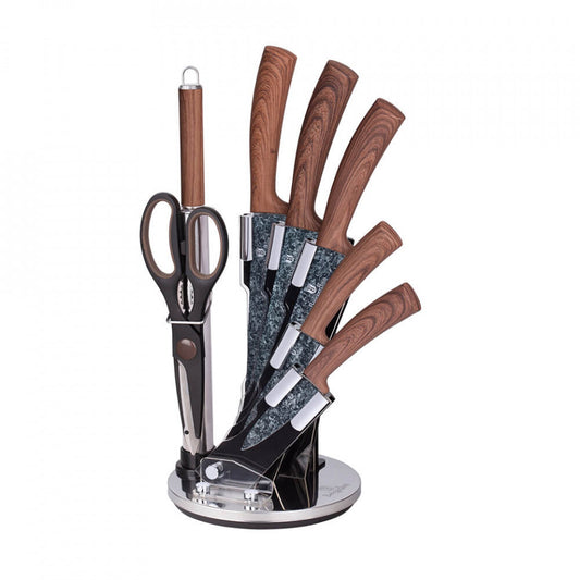Комплект ножове (8 части) Ebony Rosewood Collection BerlingerHaus BH 2836