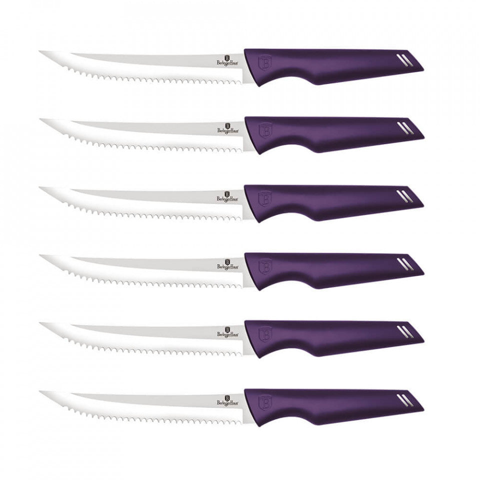 Набор ножове за печено (6 части) Purple Eclipse Collection BerlingerHaus BH 2789
