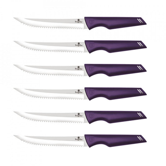 Набор ножове за печено (6 части) Purple Eclipse Collection BerlingerHaus BH 2789