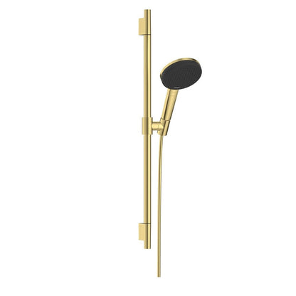 Комплект за душ с бар 65 cm Hansgrohe Raindance Alive Select S лъскав златист 3 функции EcoSmart