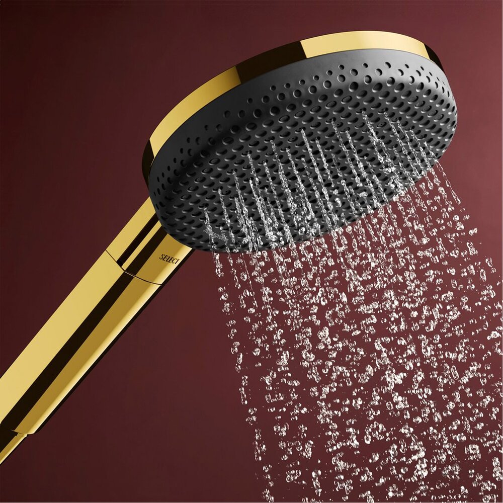 Комплект за душ с бар 65 cm Hansgrohe Raindance Alive Select S лъскав златист 3 функции EcoSmart