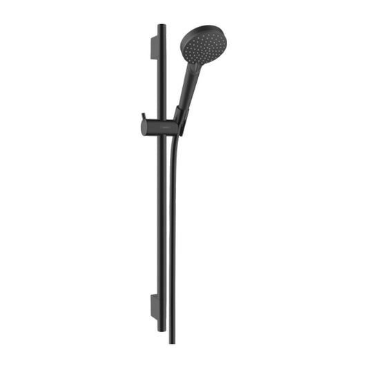 Комплект за душ с бар 65 см Hansgrohe Vernis Blend Vario матово черно покритие 2 функции