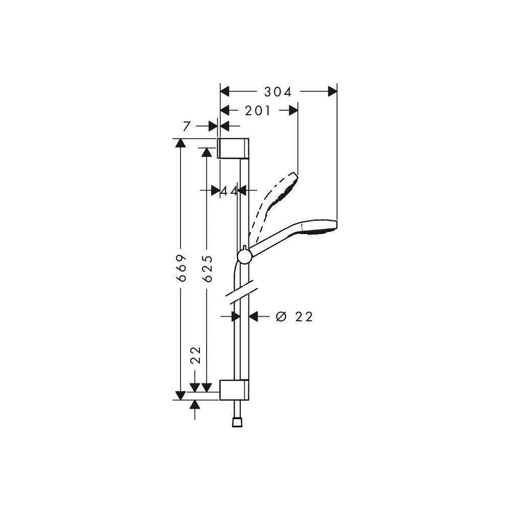 Hansgrohe Croma Select E Vario 65 Shower Set
