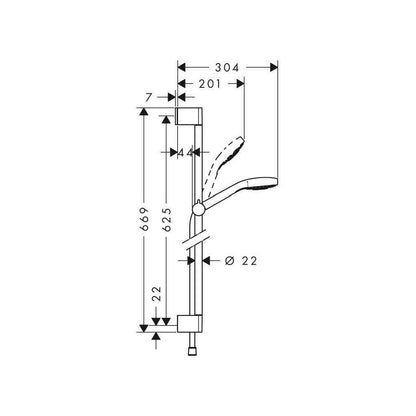 Hansgrohe Croma Select S Vario 65 Shower Set Chrome