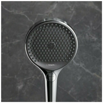 Сет за душ с портрет Hansgrohe Rainfinity 130 бял мат 3 функции