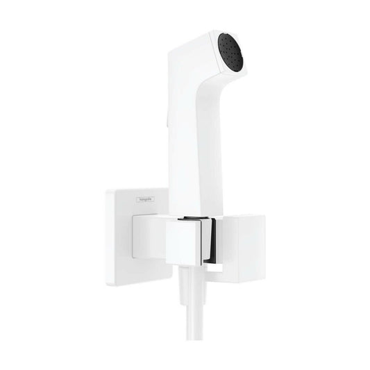 Matte White Hand Shower Hansgrohe E EcoSmart Bidette
