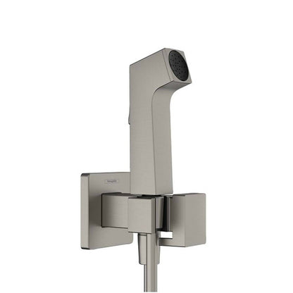 Черен хромиран хигиенен душ Hansgrohe E EcoSmart Bidette