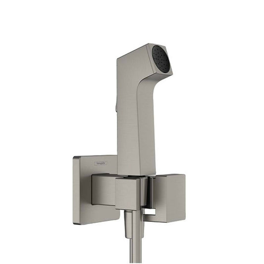 Black Chrome Hand Shower Hansgrohe E EcoSmart Bidette