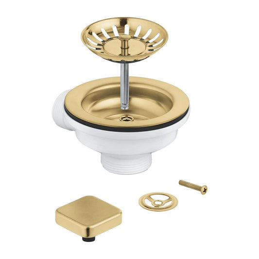 Drain Set with Overflow for Sink Grohe Gold