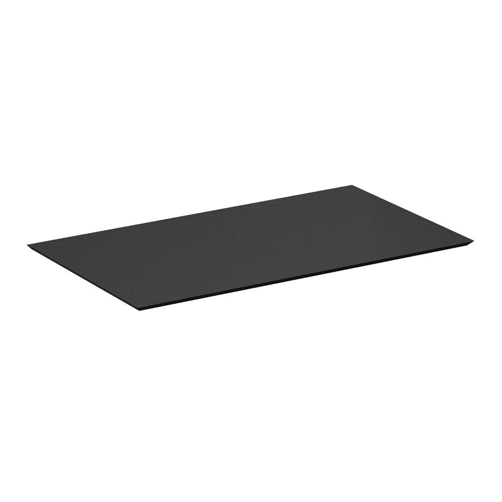 Комплект подов шкаф Krofam Oxford сив 80 cm черен плот с мивка и огледало