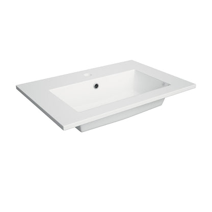 Defra Como Wall-Mounted Base Cabinet Set in Green with Flex 80 Composite Sink