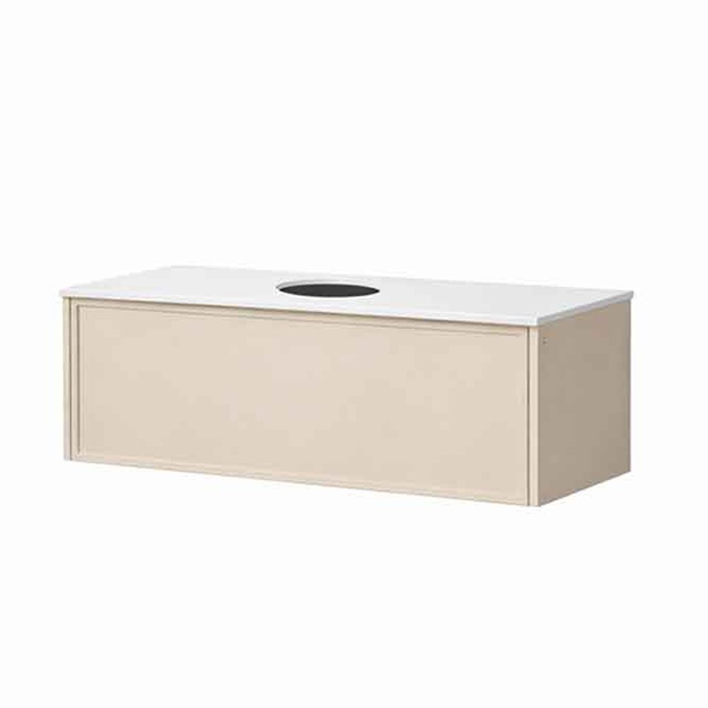 Комплект за окачен шкаф KolpaSan Orphia 1 чекмедже 100 cm завършване light grey с плот Kerrock