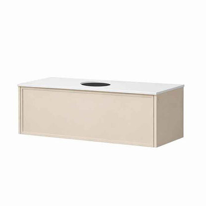 Комплект за окачен шкаф KolpaSan Orphia 1 чекмедже 100 cm завършване light grey с плот Kerrock