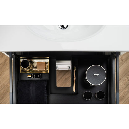 Сет шкаф на пода в сиво Krofam Oxford 60 см, вградена мивка Krofam Oxford 60 см
