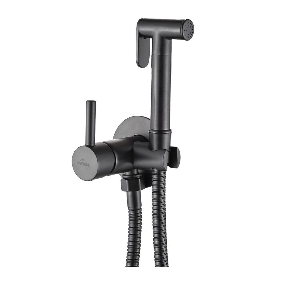 Invena Bidetta Black Matte Hygienic Shower