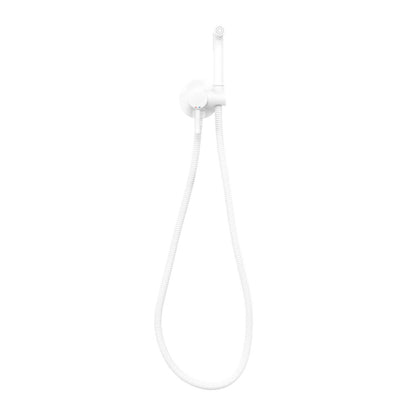 Rea Loop Matte White Hygienic Shower with Built-in Mixer