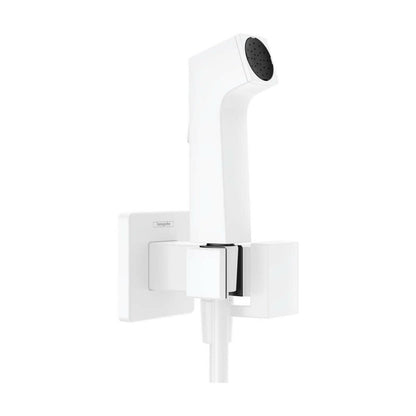 Комплект за хигиенен душ с вградена част Hansgrohe Bidette E EcoSmart 1 jet бял мат