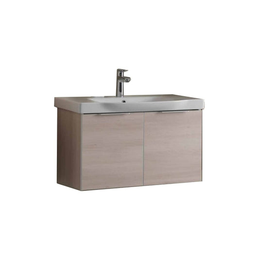 KolpaSan Lana 80 cm Wall-Mounted Cabinet and Sink Set
