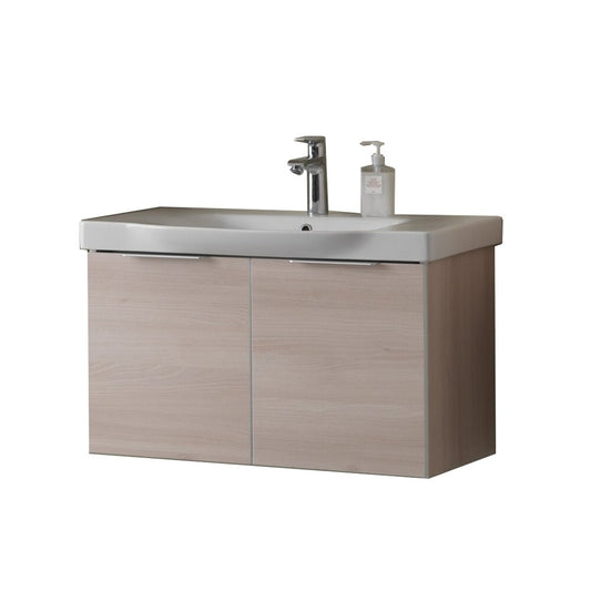 KolpaSan Lana Wall-Mounted Cabinet and Sink Set 65 cm