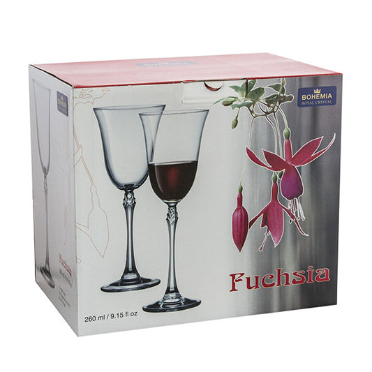 Комплект чаши Bohemia Royal Fuchsia, 6 бр., 260 ml 109680