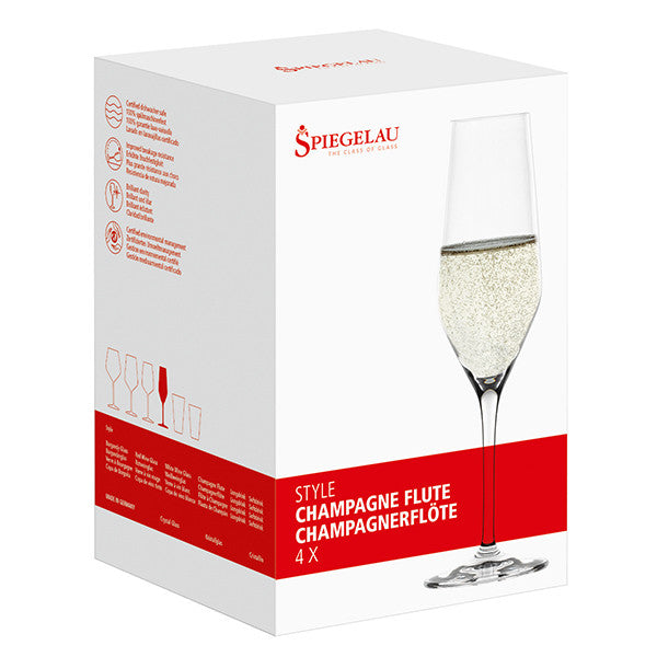 Комплект чаши за шампанско Spiegelau Style, 4 бр., 240 мл 109384