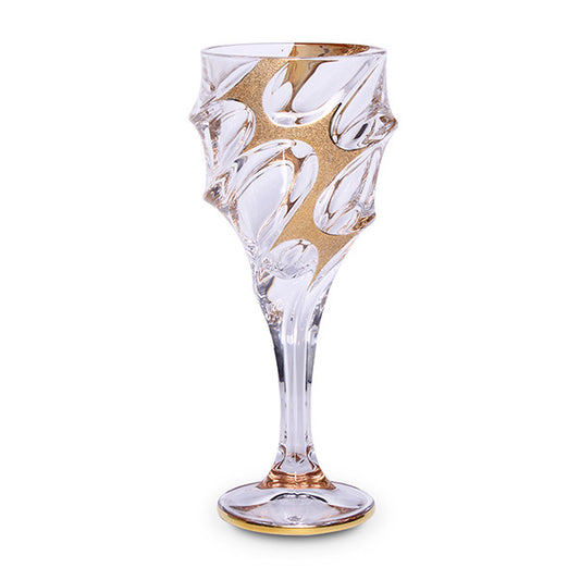 Комплект чаши за вино Bohemia Calypso Golden Ice, 6 бр., 270 мл 1000276