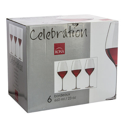 Комплект чаши Rona Celebration 6272, 6 бр., 660 мл 109498