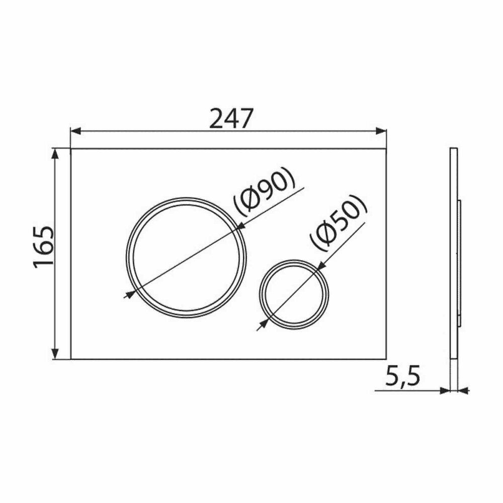 Комплект за вграждане на тоалетна Alca AM101/1120 с бутон Thin M775 бял - златен и тоалетна Rune Jorg бяла с капак softclose