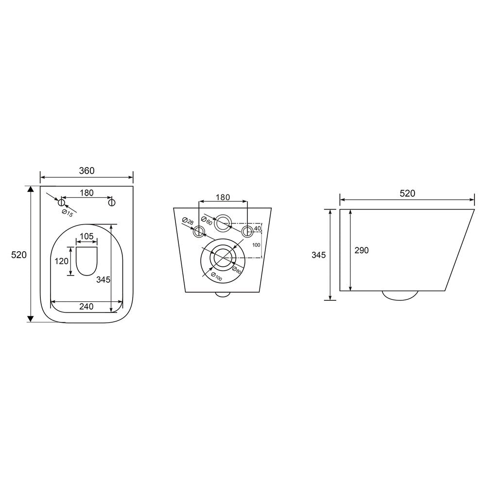 Комплект за вграждане на тоалетна Hansgrohe iFrame 112 cm с черна матова бутонна плоча Element E и тоалетна чиния Rune Jord с капак softclose