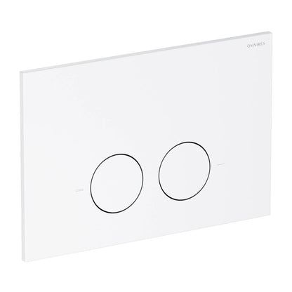 Комплект за тоалетна с резервоар Omnires StrongFrame и бутон Minimal мат бял