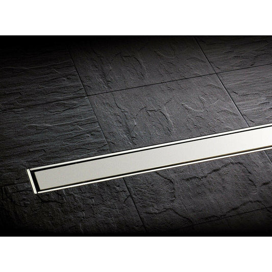 Сет ригола за душ Kessel Linearis Compact с капак от инокс 75 cm