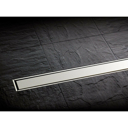 Сет ригола за душ Kessel Linearis Compact с капак от инокс 85 cm
