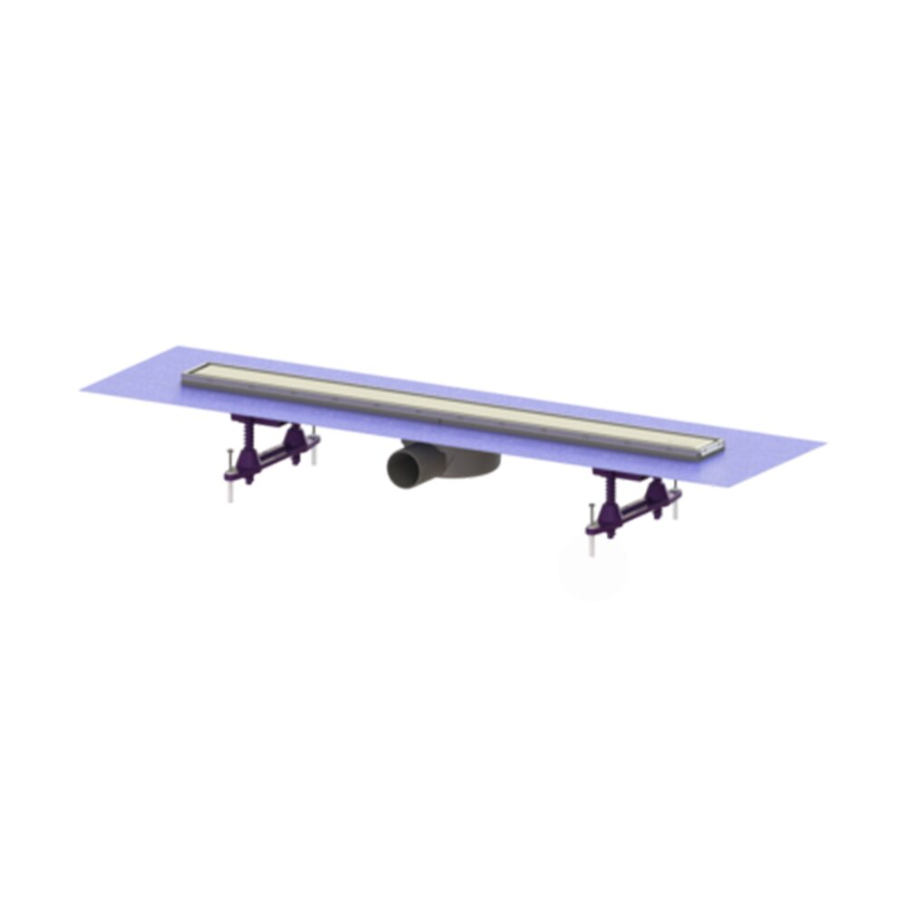 Сет ригола за душ Kessel Linearis Compact с капак от инокс 85 cm