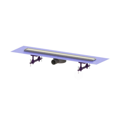 Сет ригола за душ Kessel Linearis Compact с капак от инокс 85 cm