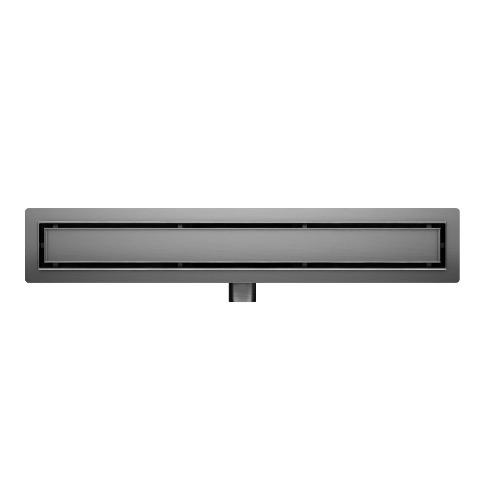 Сет ригола душ плюс капак Balneo Duplex Next покритие Gun Metal 60 cm