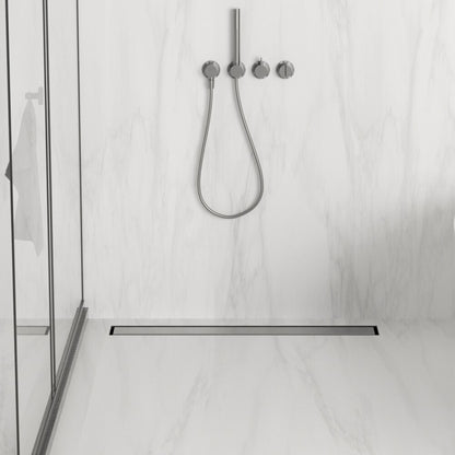 Сет ригола душ плюс капак Balneo Duplex Next покритие Gun Metal 70 cm